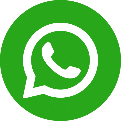 Logo officiel de WhatsApp. Cercle vert avec l'icône blanche d'une bulle de discussion contenant un combiné téléphonique courbé.